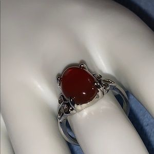 Natural Stone Stainless Steel Ring